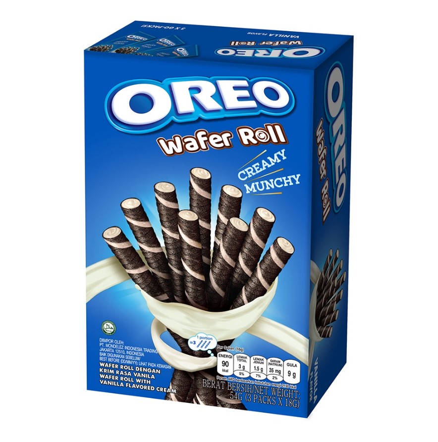 Oreo Wafer Roll Vanilla(20)